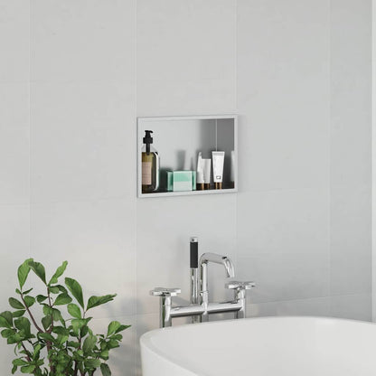 Shower Niche Silver 30 x 20 x 9.5 cm Stainless Steel