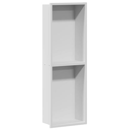 Shower Niche White 60 x 20 x 9.5 cm Stainless Steel