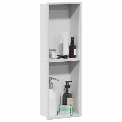 Shower Niche White 60 x 20 x 9.5 cm Stainless Steel