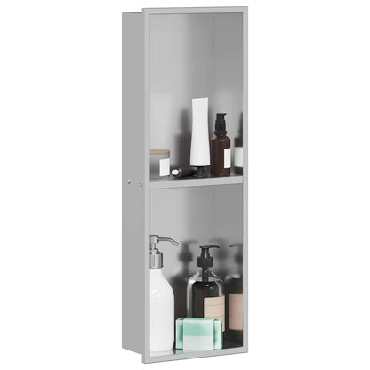 Shower Niche Silver 60 x 20 x 9.5 cm Stainless Steel