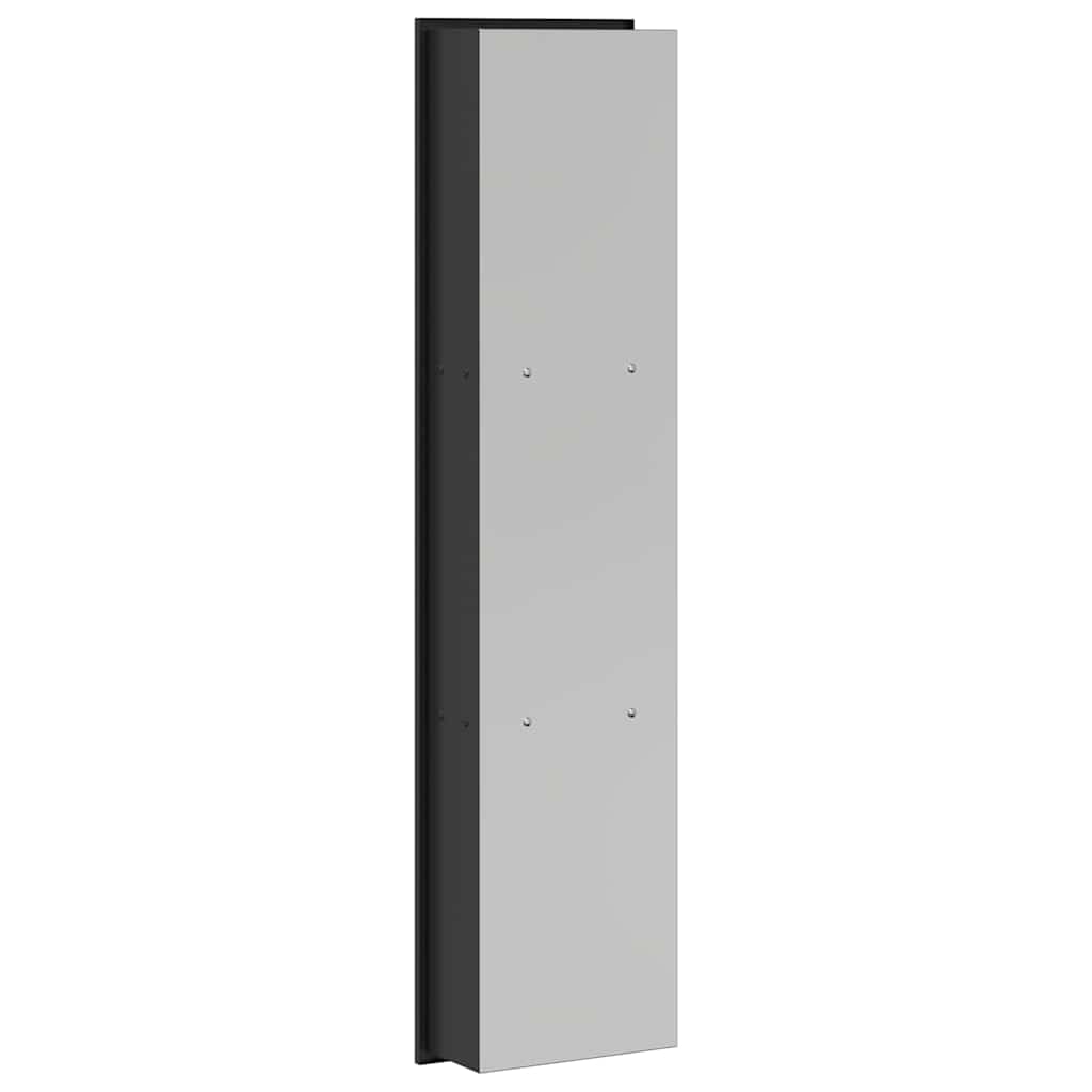 Shower Niche Black 90 x 20 x 9.5 cm Stainless Steel