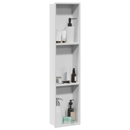 Shower Niche White 90 x 20 x 9.5 cm Stainless Steel