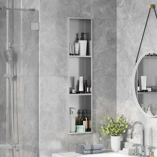 Shower Niche Silver 90 x 20 x 9.5 cm Stainless Steel
