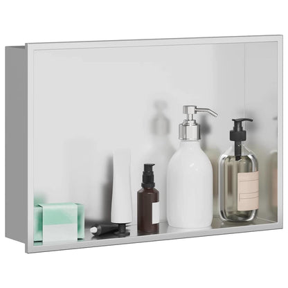Shower Niche Silver 45 x 30 x 9.5 cm Stainless Steel