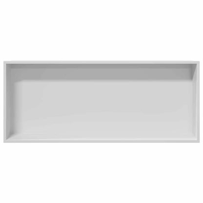 Shower Niche White 75 x 30 x 9.5 cm Stainless Steel