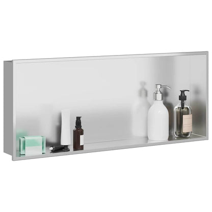 Shower Niche Silver 75 x 30 x 9.5 cm Stainless Steel