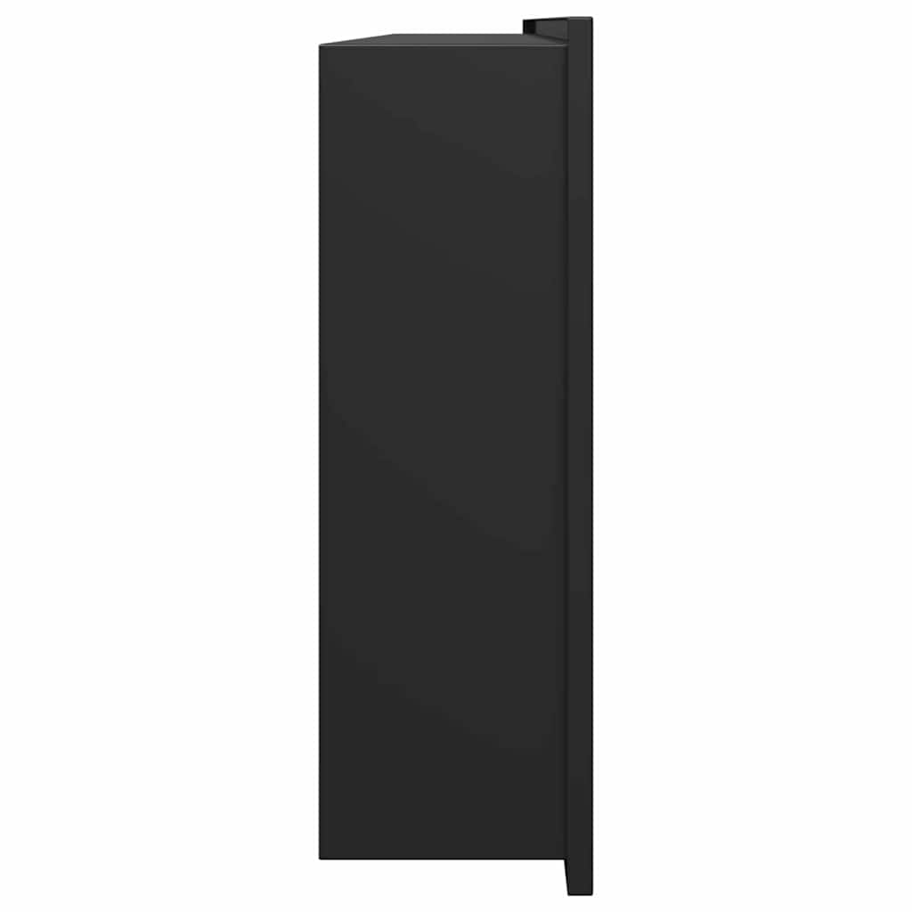 Shower Niche Black 90 x 30 x 9.5 cm Stainless Steel