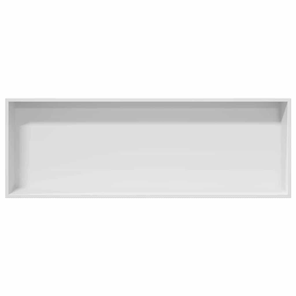 Shower Niche White 90 x 30 x 9.5 cm Stainless Steel