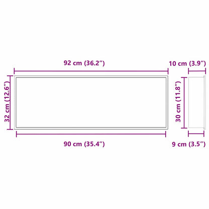 Shower Niche Silver 90 x 30 x 9.5 cm Stainless Steel