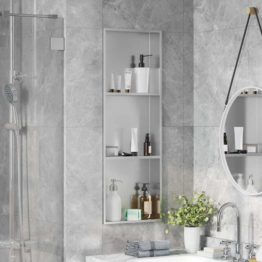 Shower Niche Silver 90 x 30 x 9.5 cm Stainless Steel