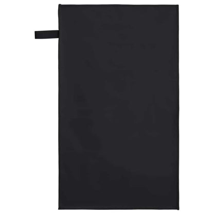 Sports Towels 2 pcs Black 50 x 30 cm Polyester and polyamide