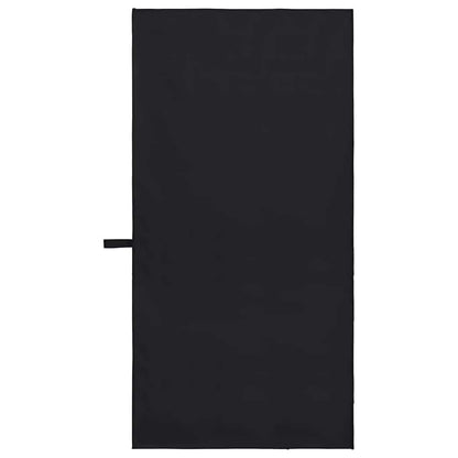 Sports Towels 2 pcs Black 100 x 50 cm Polyester and polyamide