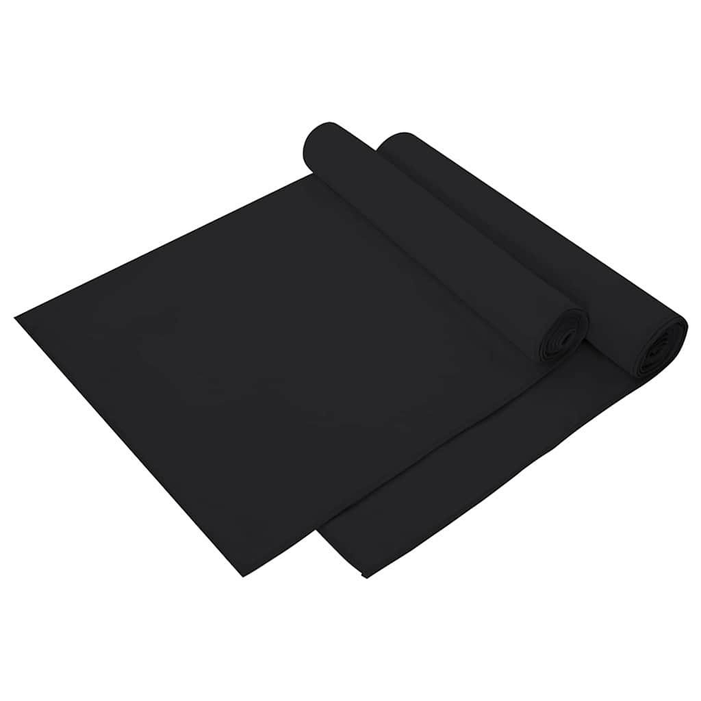Sports Towels 2 pcs Black 140 x 70 cm Polyester and polyamide