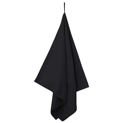 Sports Towels 2 pcs Black 140 x 70 cm Polyester and polyamide