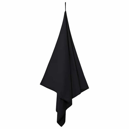 Sports Towels 2 pcs Black 200 x 100 cm Polyester and polyamide