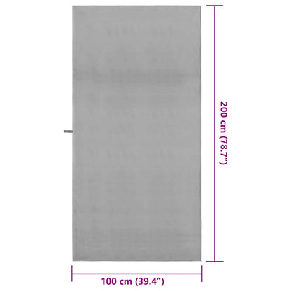 Sports Towels 2 pcs Dark grey 200 x 100 cm