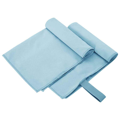 Sports Towels 2 pcs Blue 50 x 30 cm Polyester and polyamide
