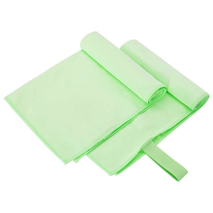 Sports Towels 2 pcs Green 50 x 30 cm Polyester and polyamide