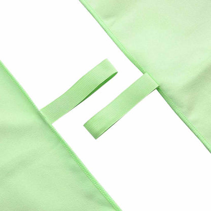 Sports Towels 2 pcs Green 140 x 70 cm Polyester and polyamide