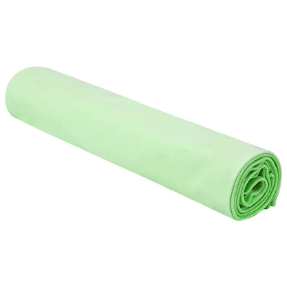 Sports Towels 2 pcs Green 140 x 70 cm Polyester and polyamide