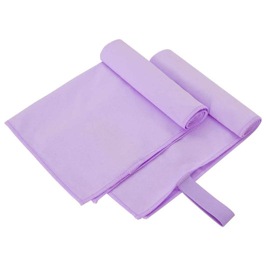 Sports Towels 2 pcs Purple 50 x 30 cm Polyester and polyamide