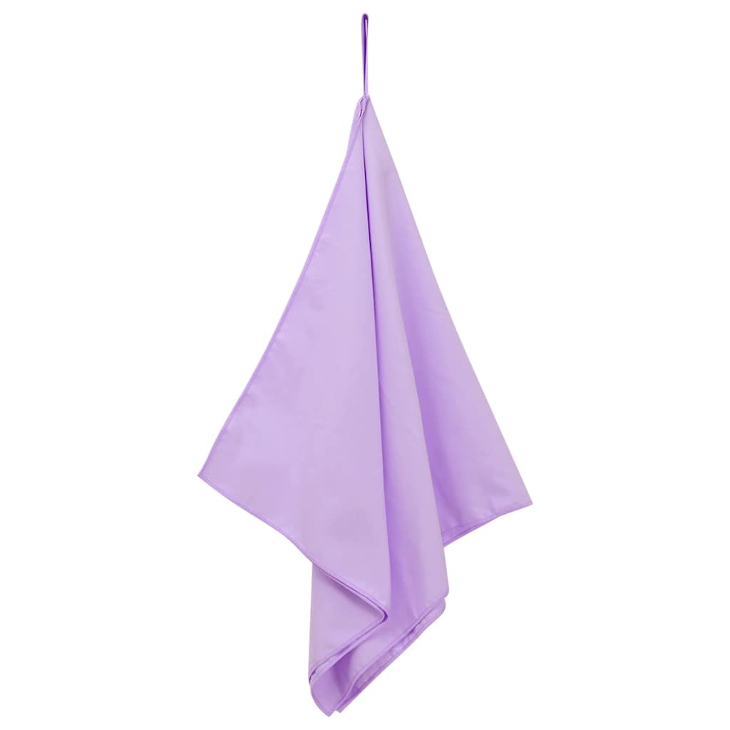 Sports Towels 2 pcs Purple 100 x 50 cm Polyester and polyamide