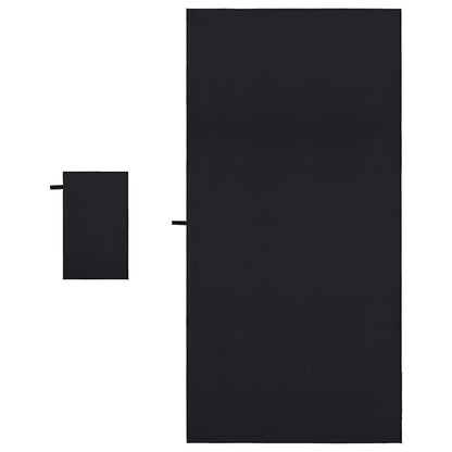 Sports Towel Set Other Black Fabric