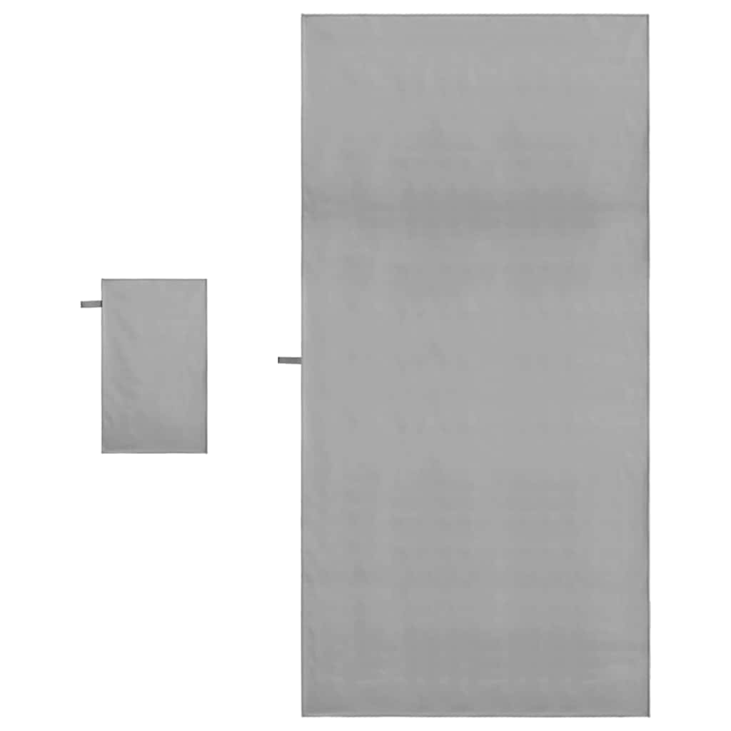 Sports Towel Set Other Dark grey Fabric