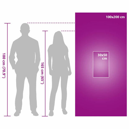 Sports Towel Set 2 pcs Grey Fabric