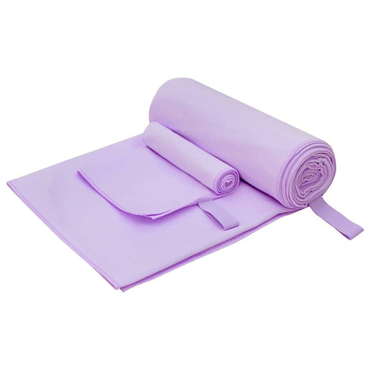 Sports Towel Set Other Purple Fabric