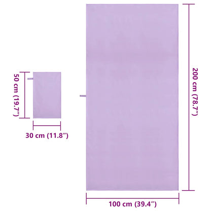 Sports Towel Set Other Purple Fabric