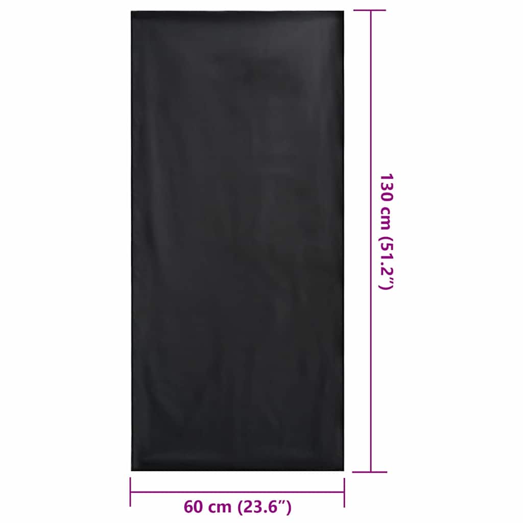 Outdoor Chair Towels 2 pcs Black 130 x 60 cm