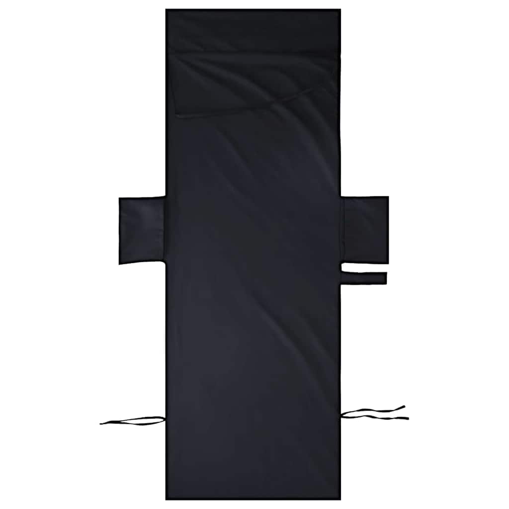 Sunlounger Towels 2 pcs Black 210 x 75 cm