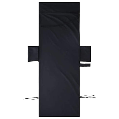 Sunlounger Towels 2 pcs Black 210 x 75 cm