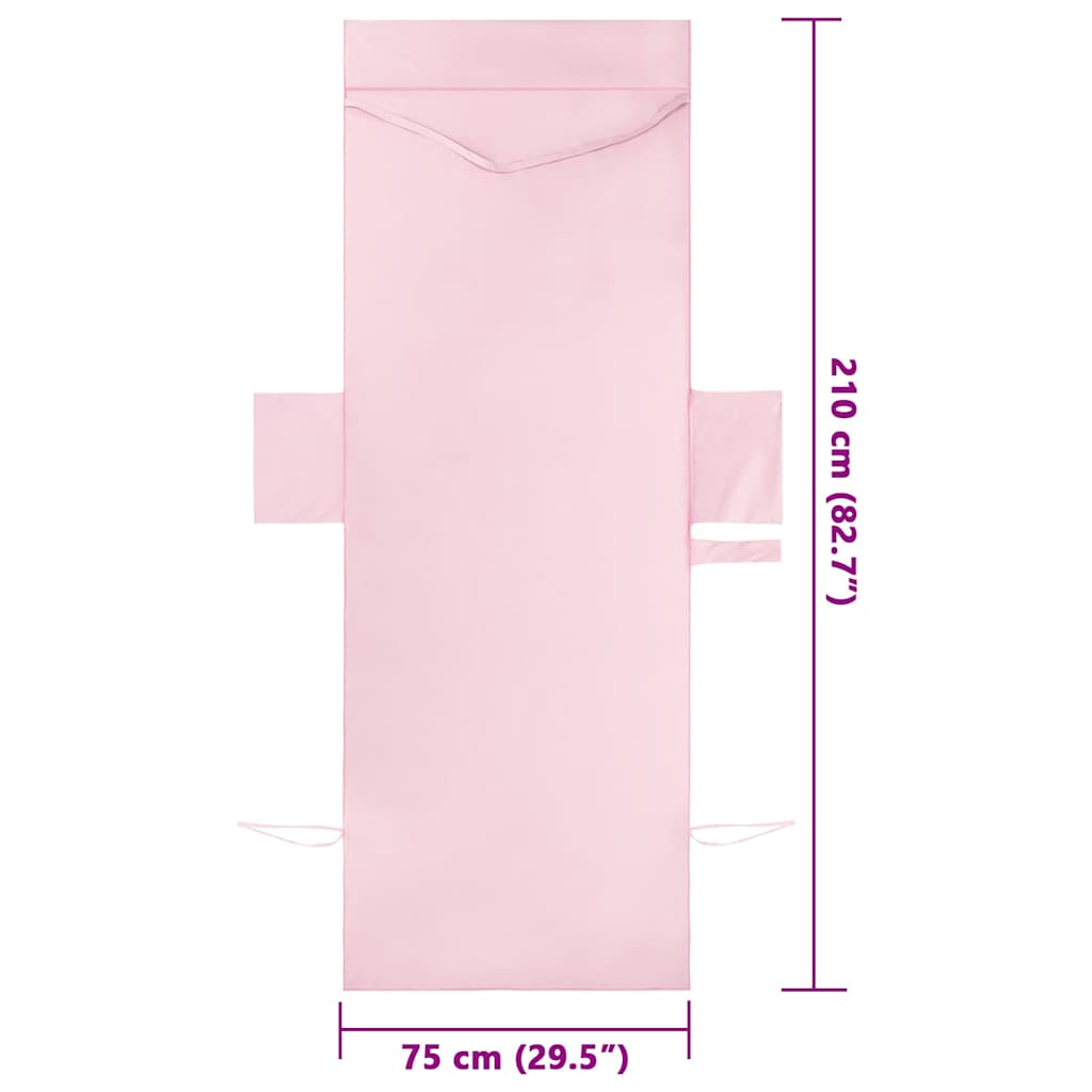 Sunlounger Towels 2 pcs Pink 210 x 75 cm