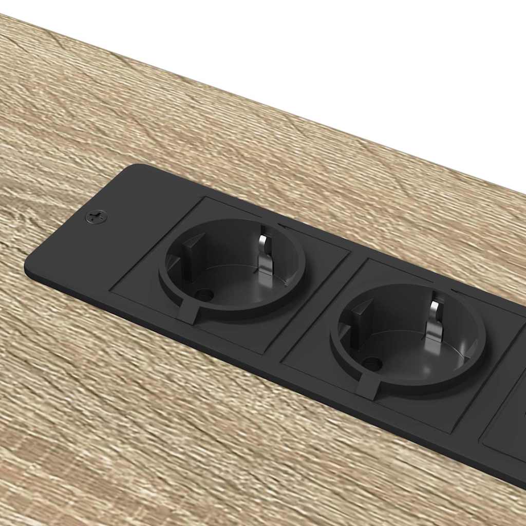 Desk with Shelf Sonoma oak 100 x 50 x 86.5 cm Engineered wood