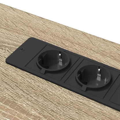 Desk with Shelf Sonoma oak 100 x 50 x 86.5 cm Engineered wood