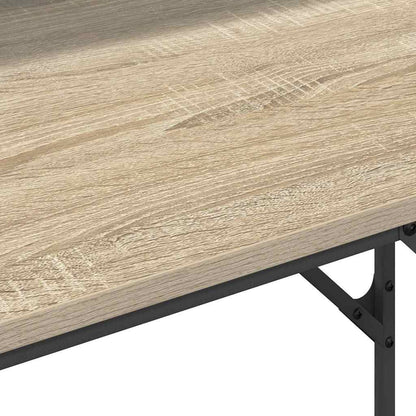 Desk with Shelf Sonoma oak 100 x 50 x 86.5 cm Engineered wood