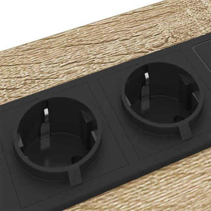 Bedside Table 2 pcs Sonoma oak 30 x 48 x 61 cm Engineered wood