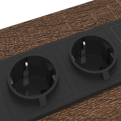 Bedside Table 2 pcs Brown oak 30 x 48 x 61 cm Engineered wood