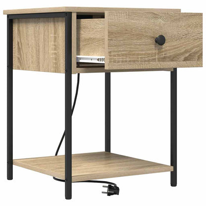 Bedside Cabinet Sonoma oak 42 x 41 x 56 cm Engineered wood