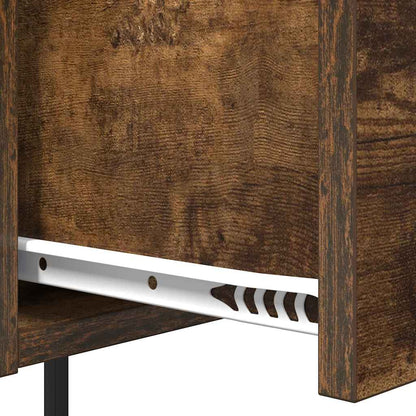 Bedside Cabinet Smoked oak 42 x 41 x 56 cm Engineered wood