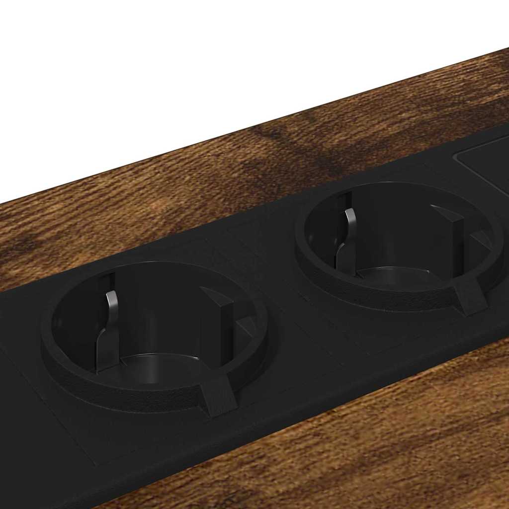 Bedside Cabinet with Drawer 2 pcs Smoked oak 42 x 41 x 56 cm