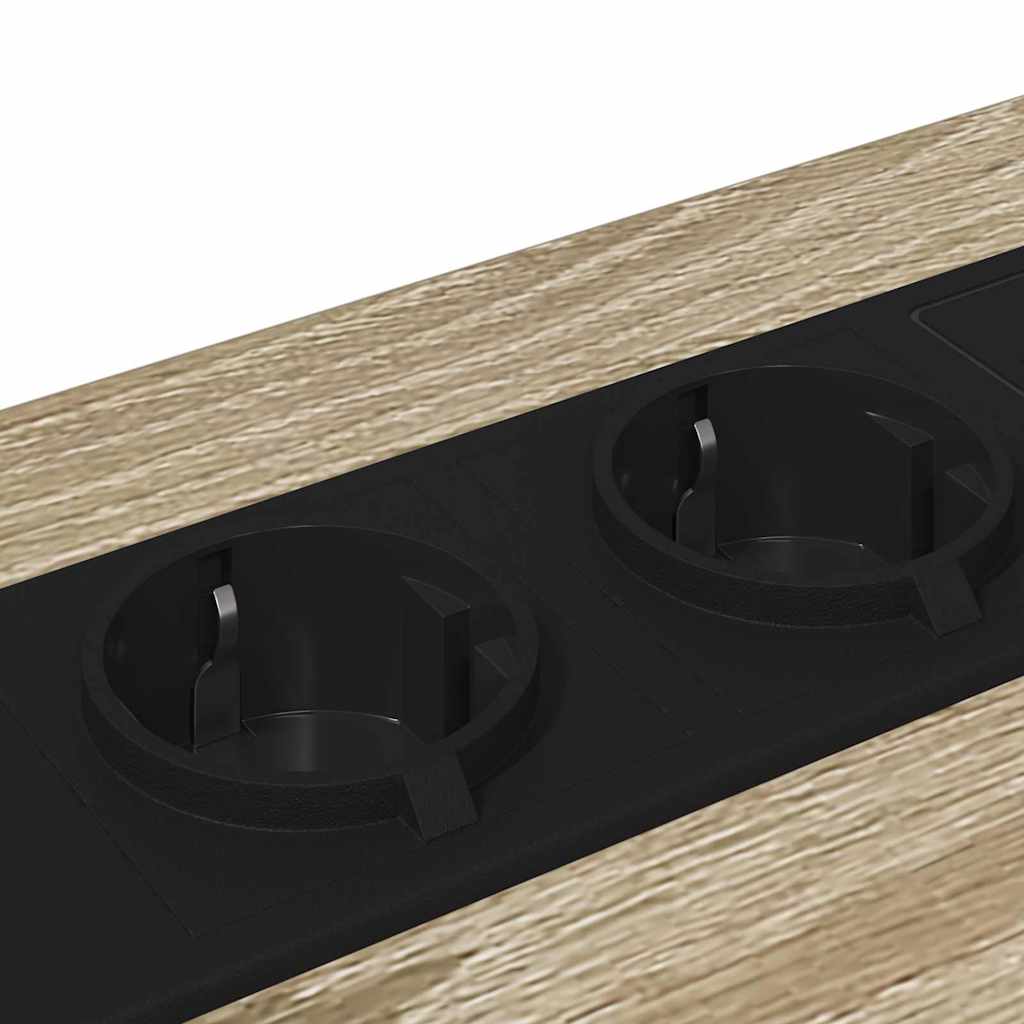 Bedside Cabinet with Charging Station with Drawer Sonoma oak