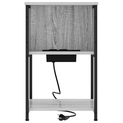 Bedside Cabinet Grey sonoma 38 x 31 x 61 cm Engineered wood