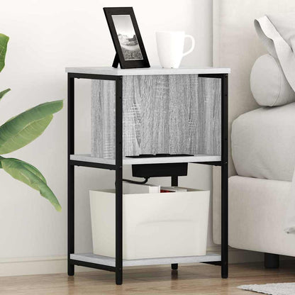 Bedside Cabinet 2 pcs Grey sonoma 38 x 31 x 61 cm
