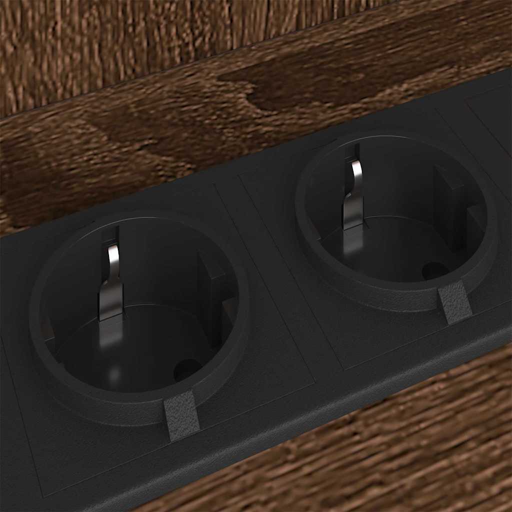 Bedside Cabinet Brown oak 38 x 31 x 61 cm Engineered wood