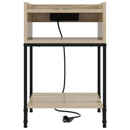 Bedside Table Sonoma oak 40 x 40 x 61 cm Engineered wood