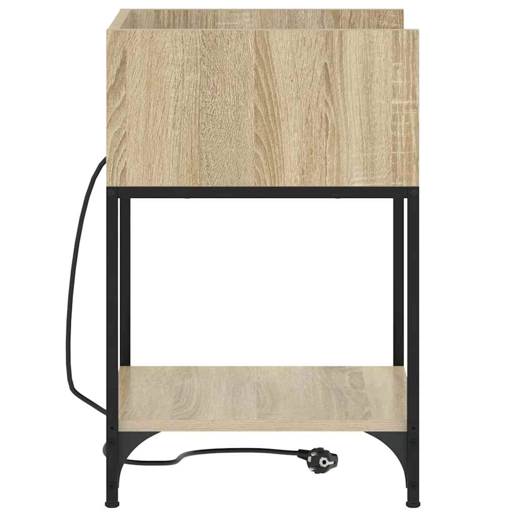 Bedside Table Sonoma oak 40 x 40 x 61 cm Engineered wood