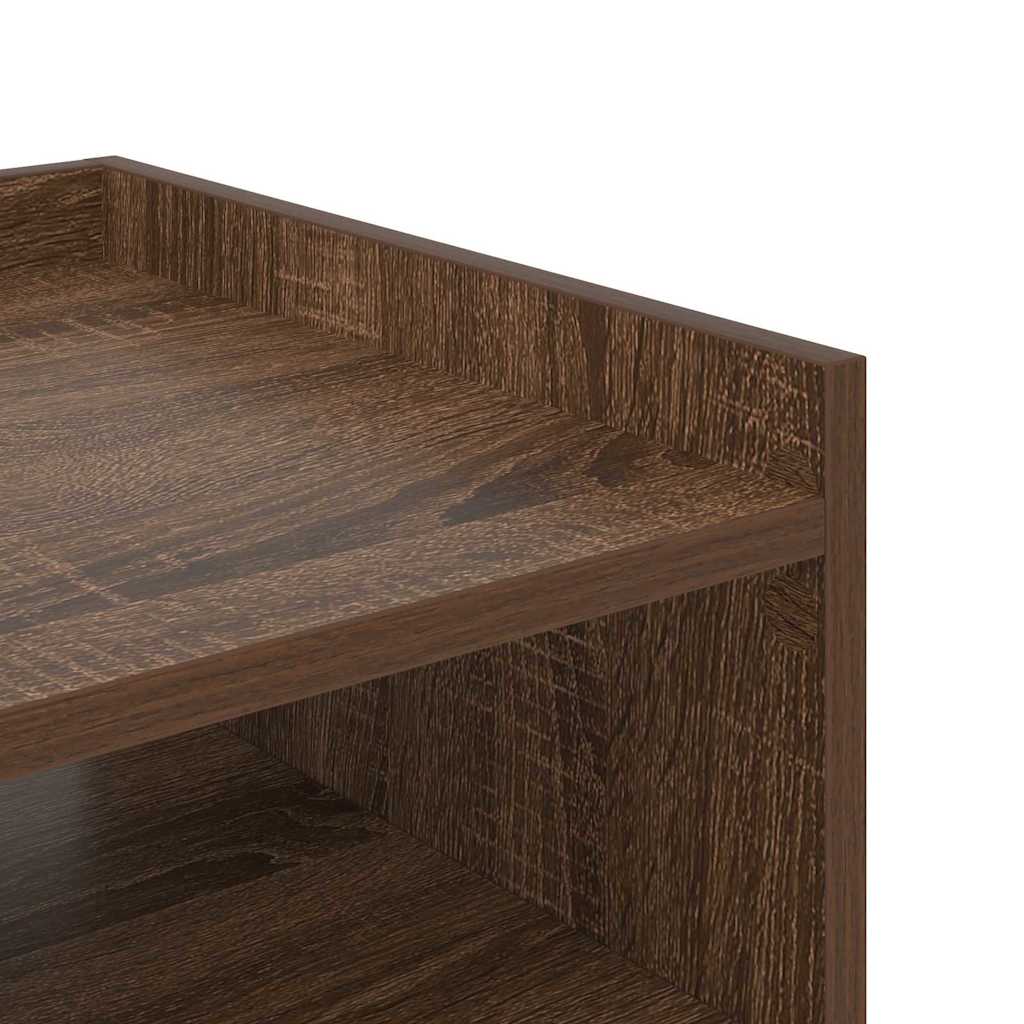 Bedside Table Brown oak 40 x 40 x 61 cm Engineered wood